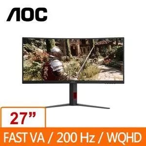 AOC 34吋曲面電競螢幕推薦｜200Hz 高刷新率＋1MS 反應時間＋HDR10 色彩表現｜適合電競玩家與創作者的選購指南